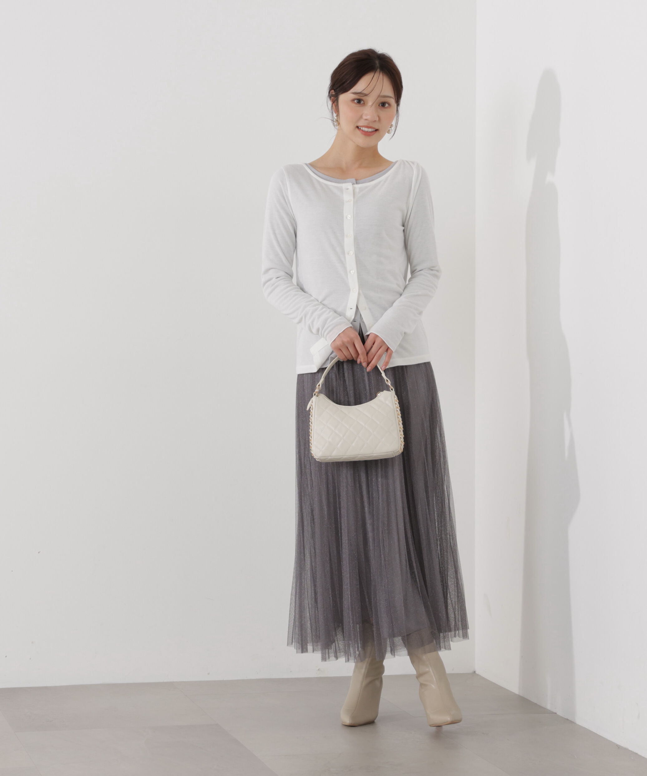 PROPORTION BODY DRESSING「《EDIT COLOGNE》ラメプリーツスカート」|スカート|