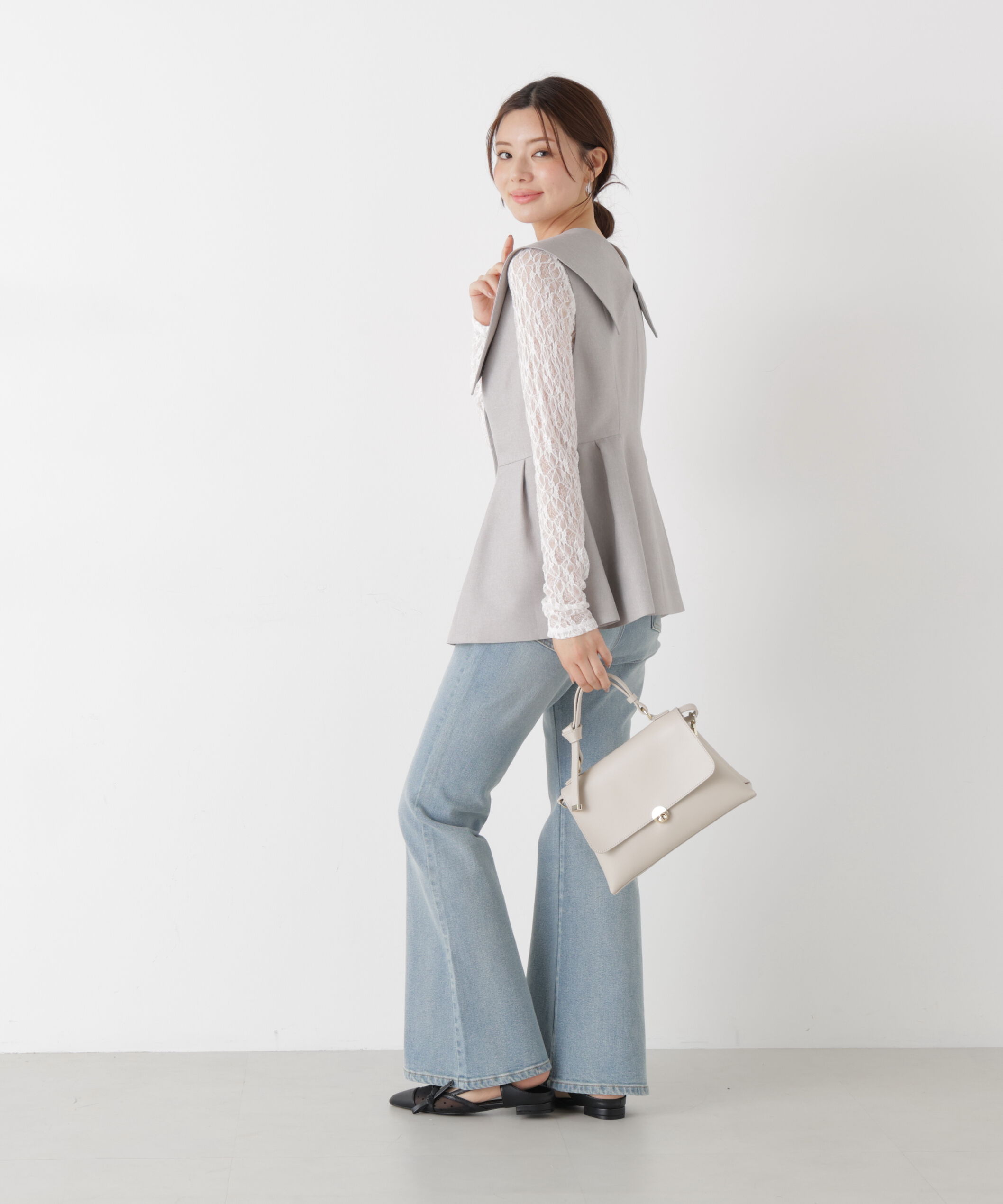 PROPORTION BODY DRESSING「〈a/mie〉フレアデニムパンツ　26SS」|その他|