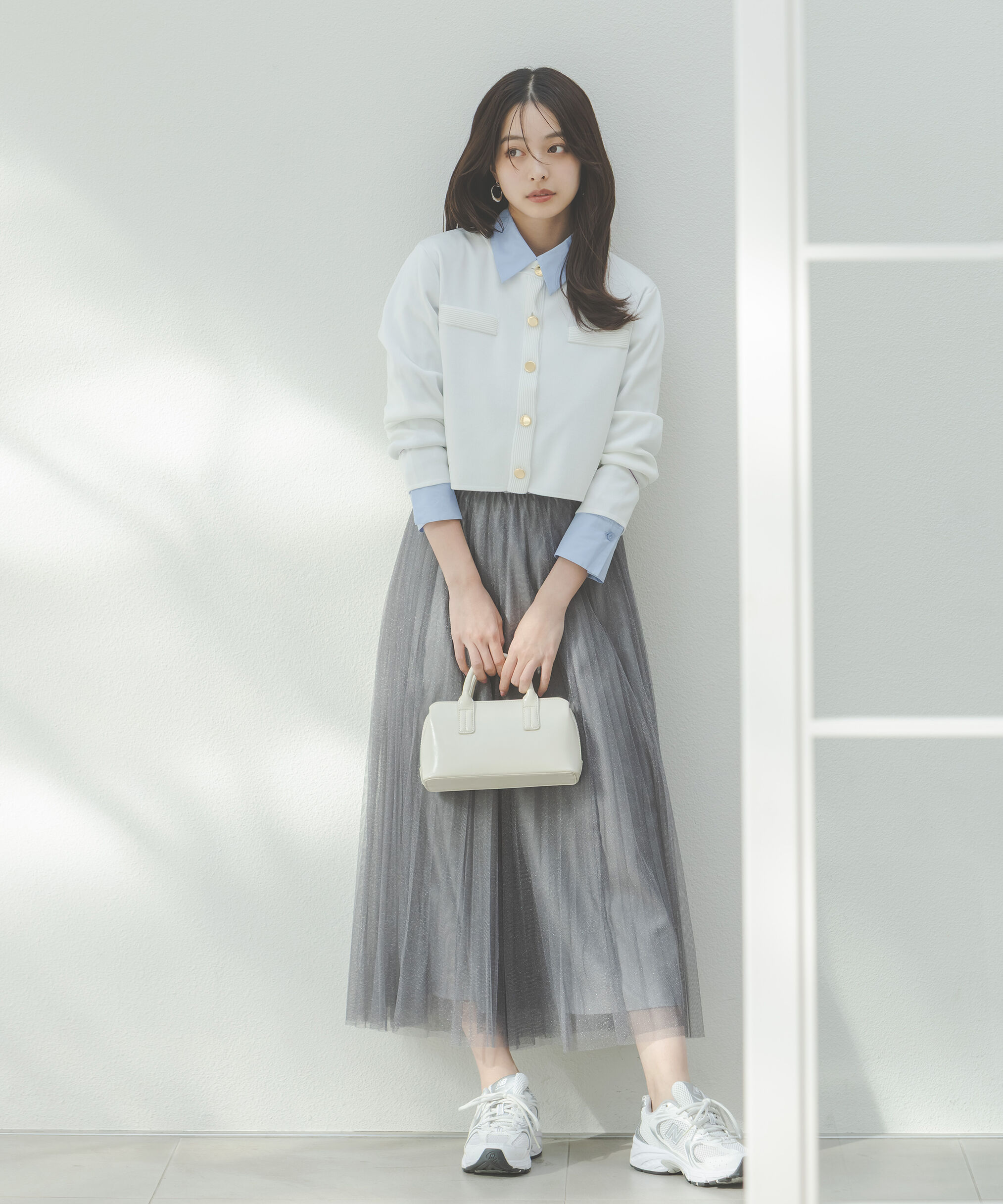 PROPORTION BODY DRESSING「〈a/mie〉シルク混ニットカーディガン　26SS」|ニット・セーター|