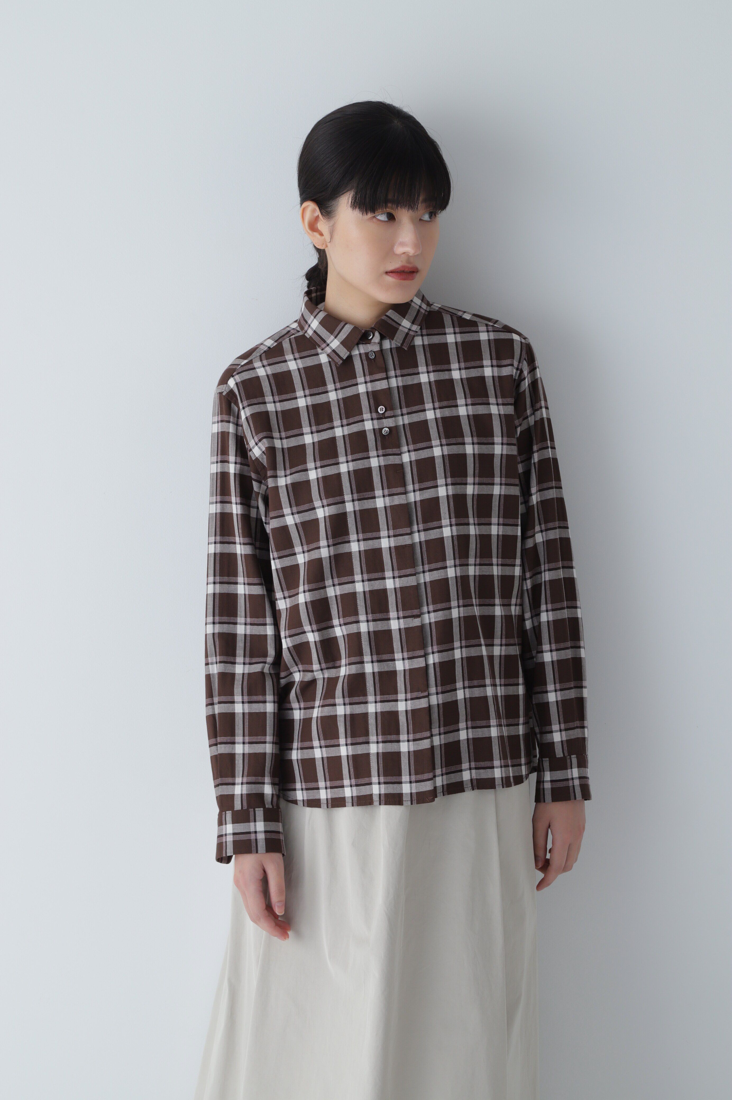  「◆ヘリンボーンチェックシャツ」|シャツ・ブラウス|