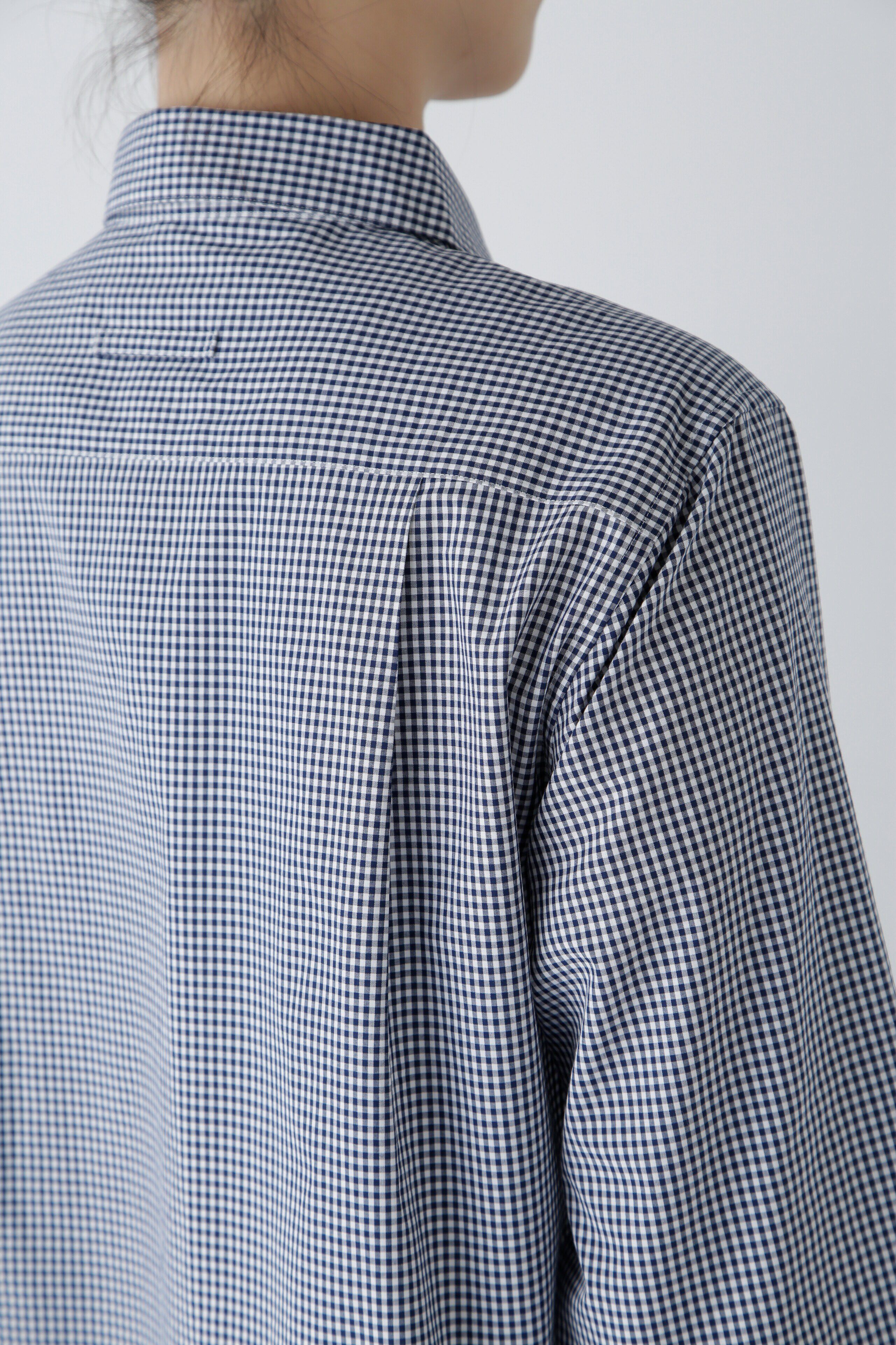  「ベーシックカラーギンガムシャツ」|シャツ・ブラウス|