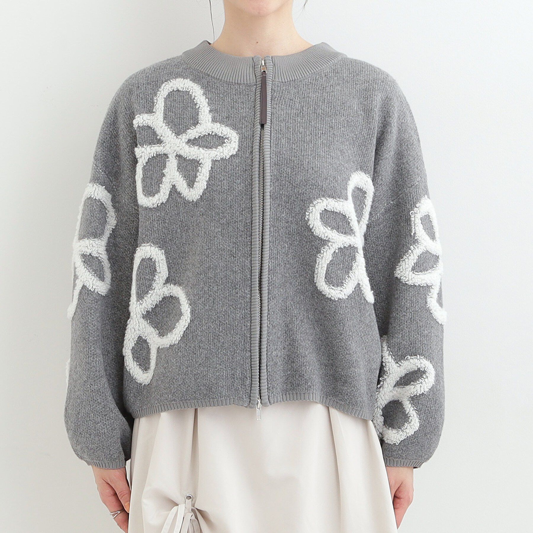 SHOO･LA･RUE「選べる4柄 ダブルZIPで着こなし色々 柄カーディガン」|カーディガン|