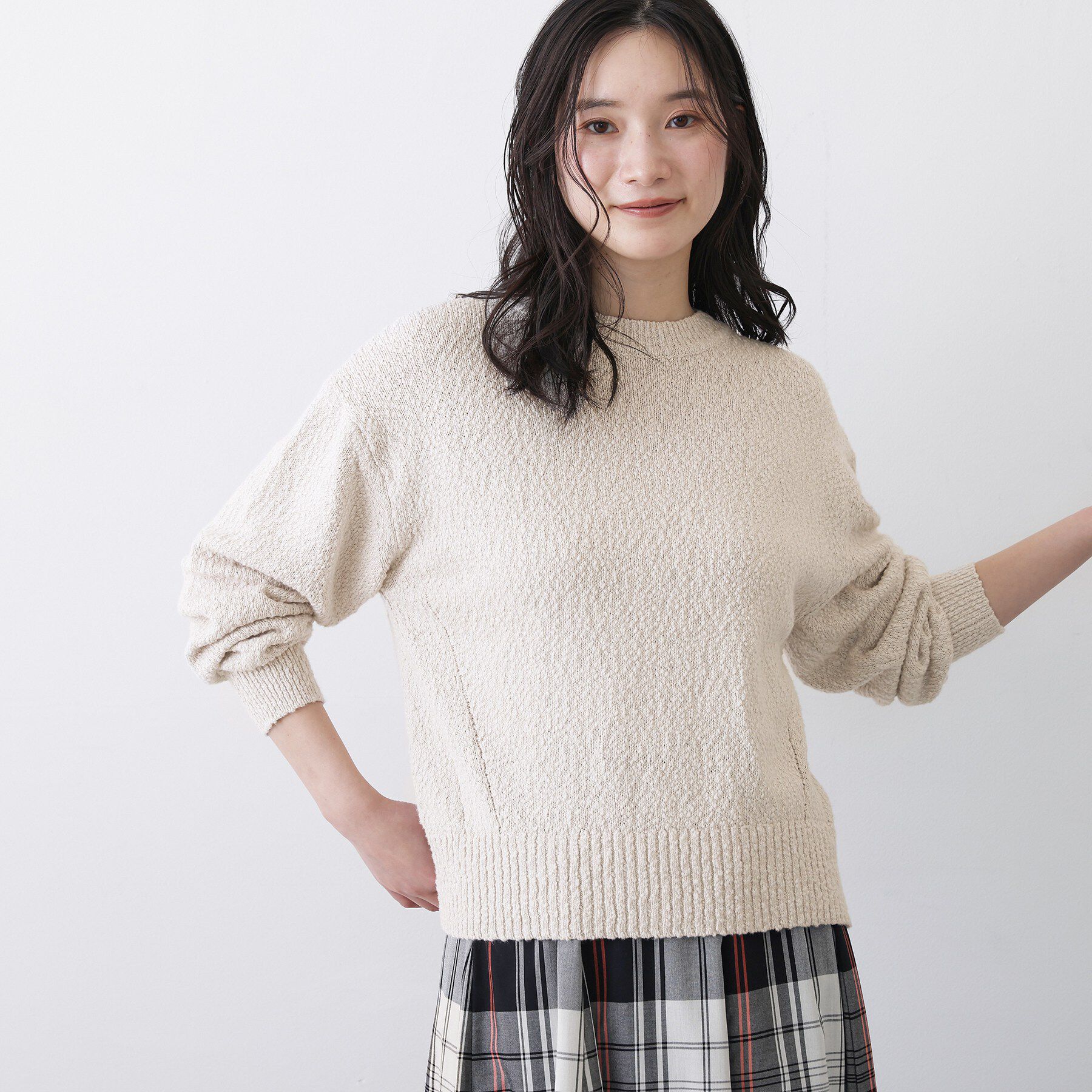 Dessin「【洗える】ローゲージコットンニット」|ニット・セーター|