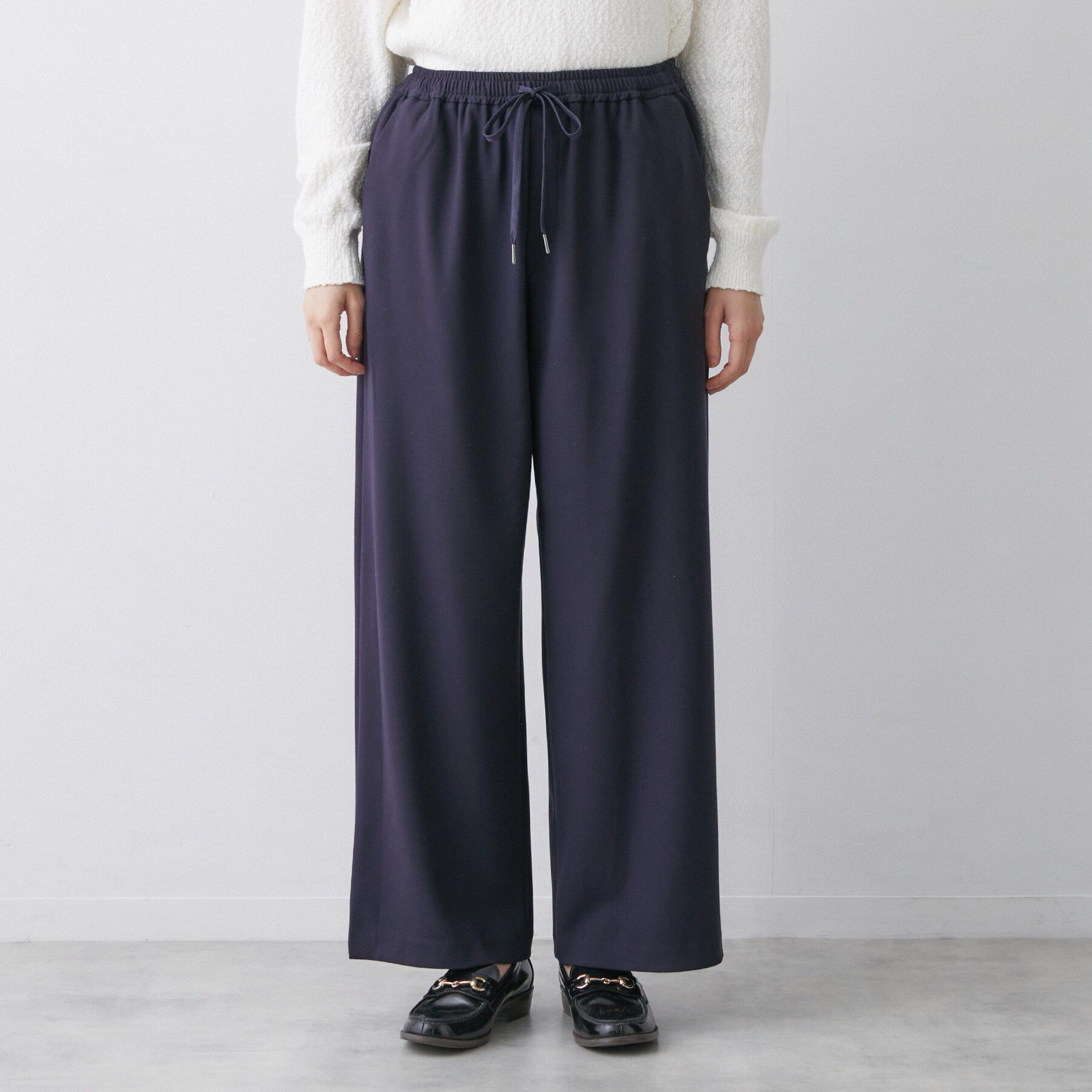 Dessin「【帯電防止/洗える】ストレッチツイルワイドパンツ」|その他|