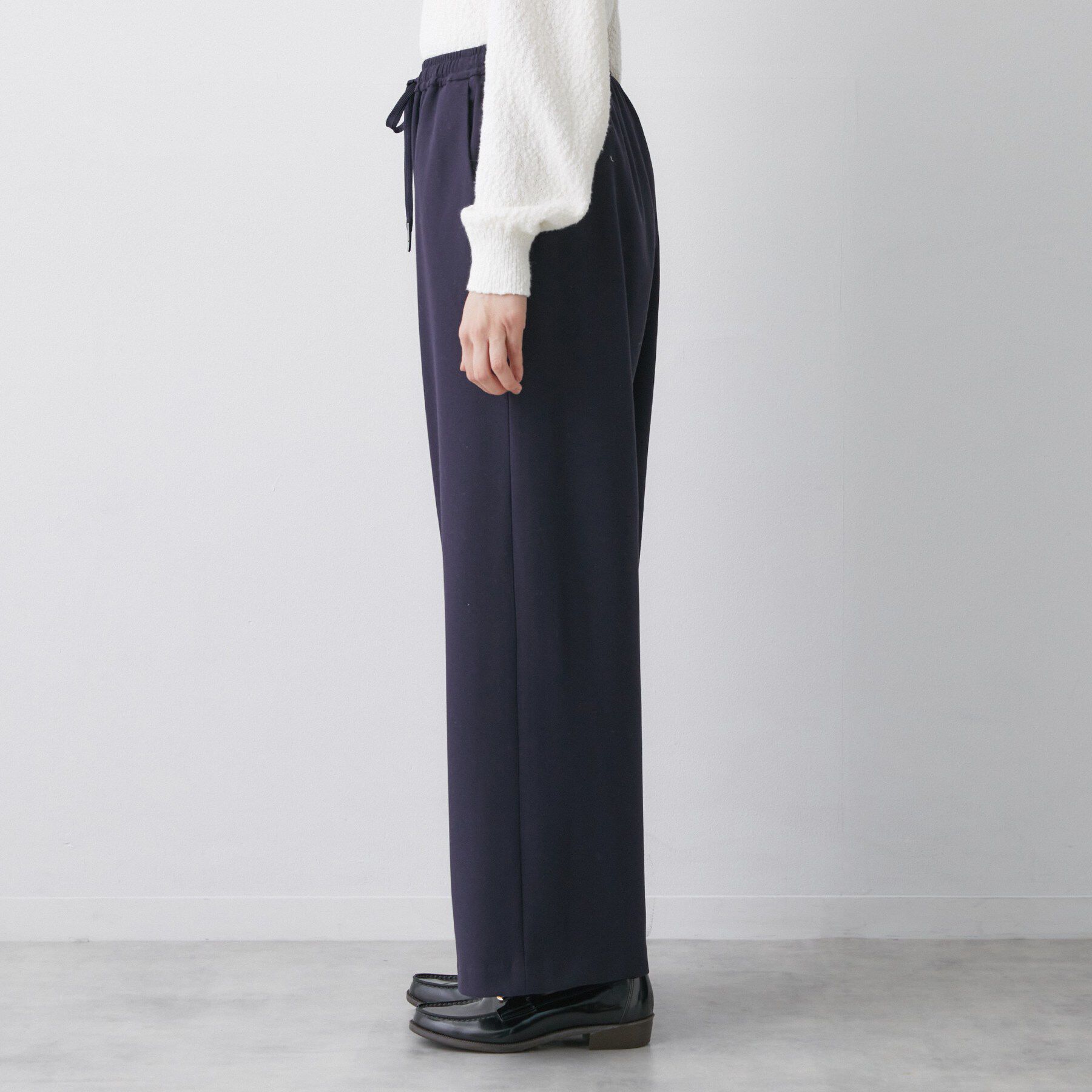 Dessin「【帯電防止/洗える】ストレッチツイルワイドパンツ」|その他|