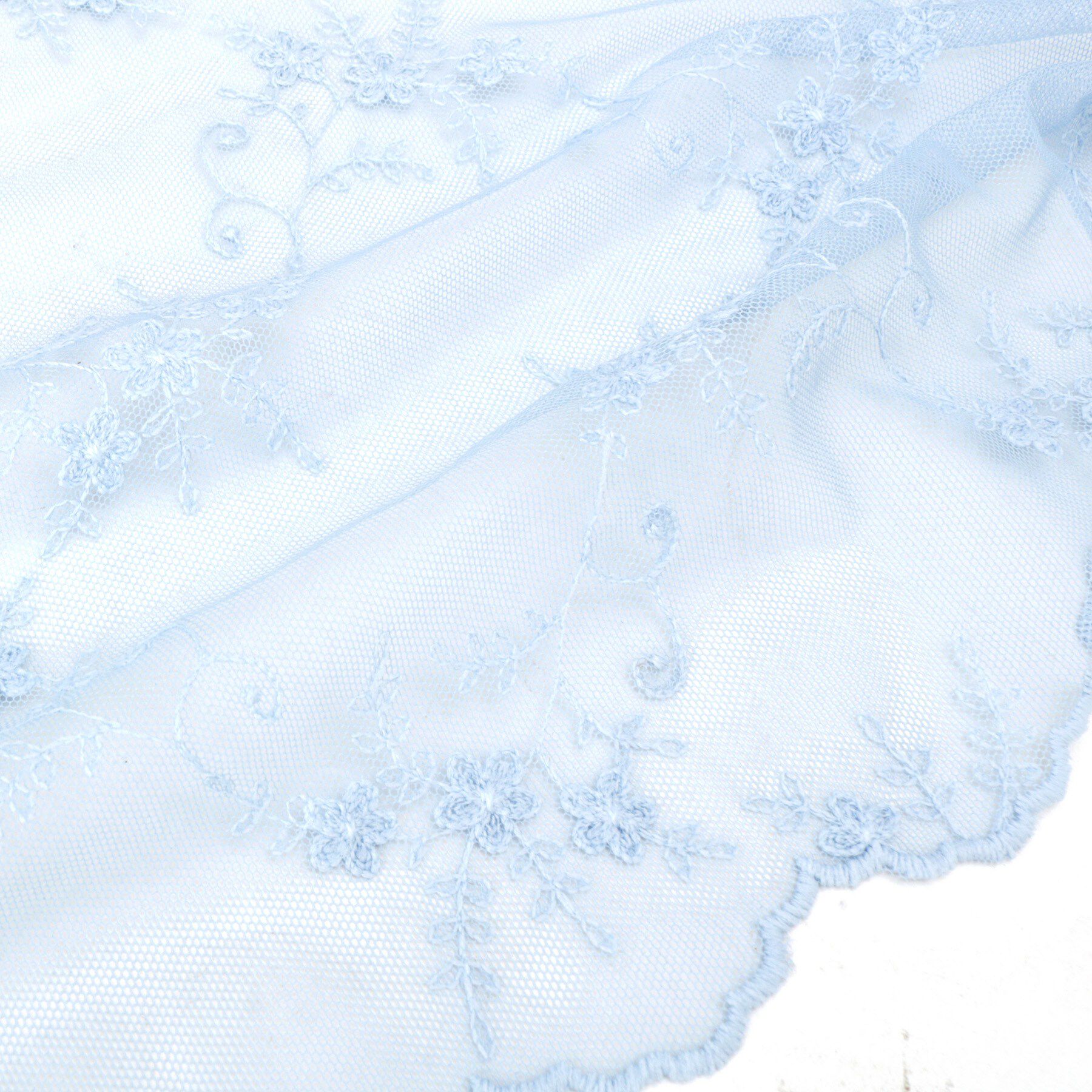 ITS&rsquo;DEMO「【洗濯可】スカラップフラワーレースストール」|ストール|