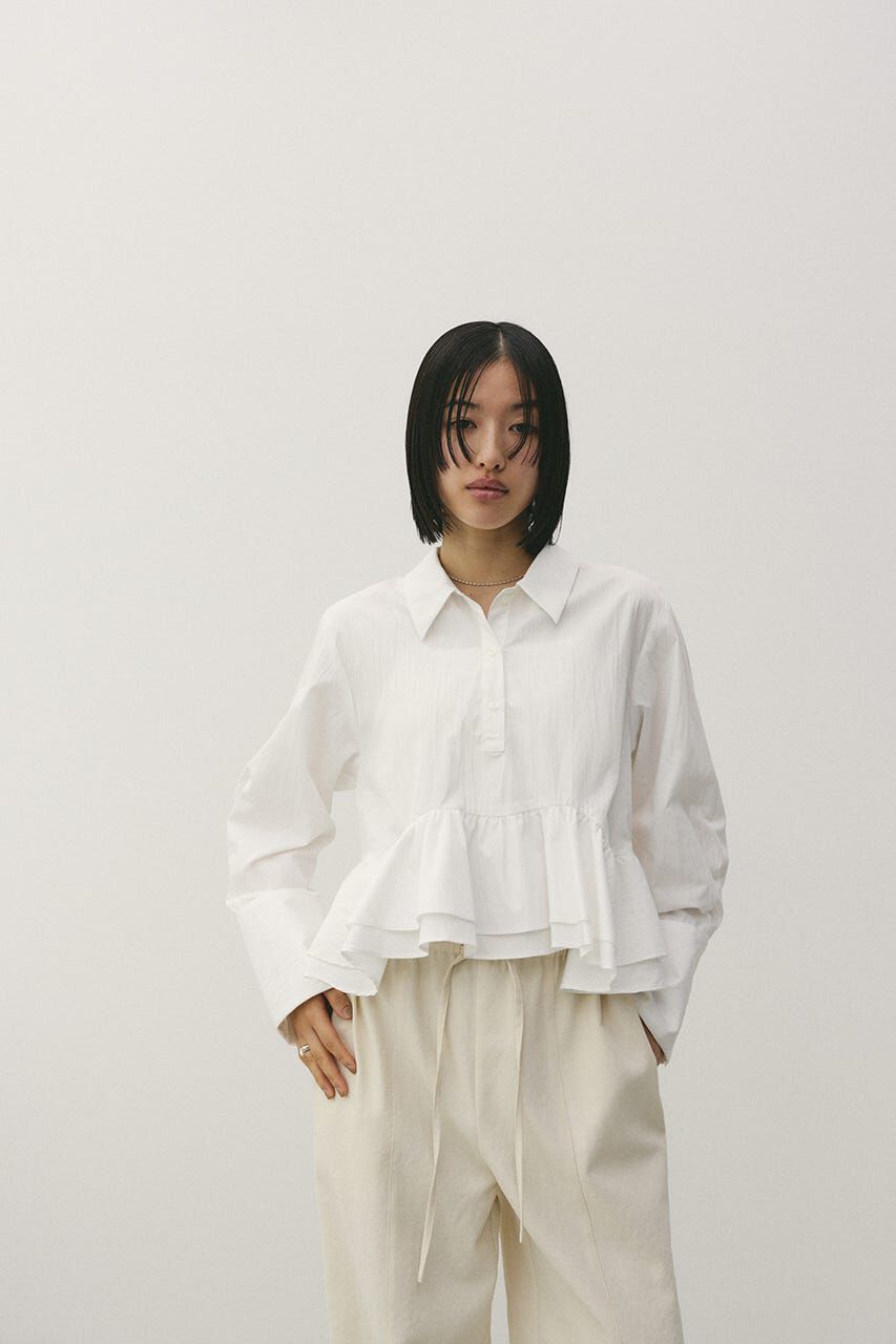 STYLEMIXER「ヘムフリルシャツ」|シャツ・ブラウス|WHT
