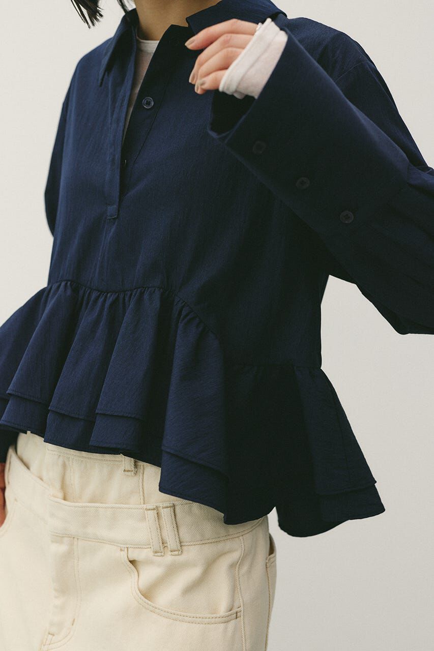 STYLEMIXER「ヘムフリルシャツ」|シャツ・ブラウス|