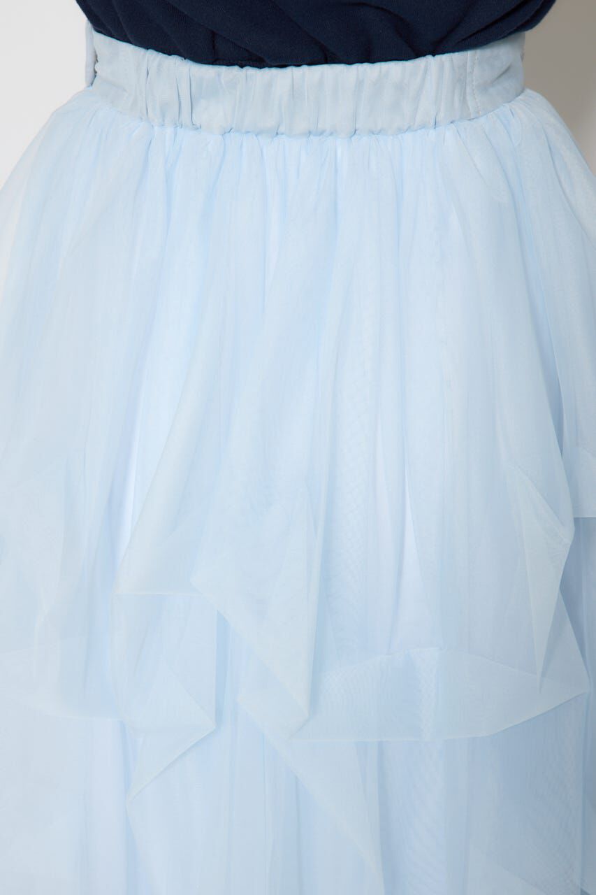 rienda「ランダムタックチュールスカート」|スカート|
