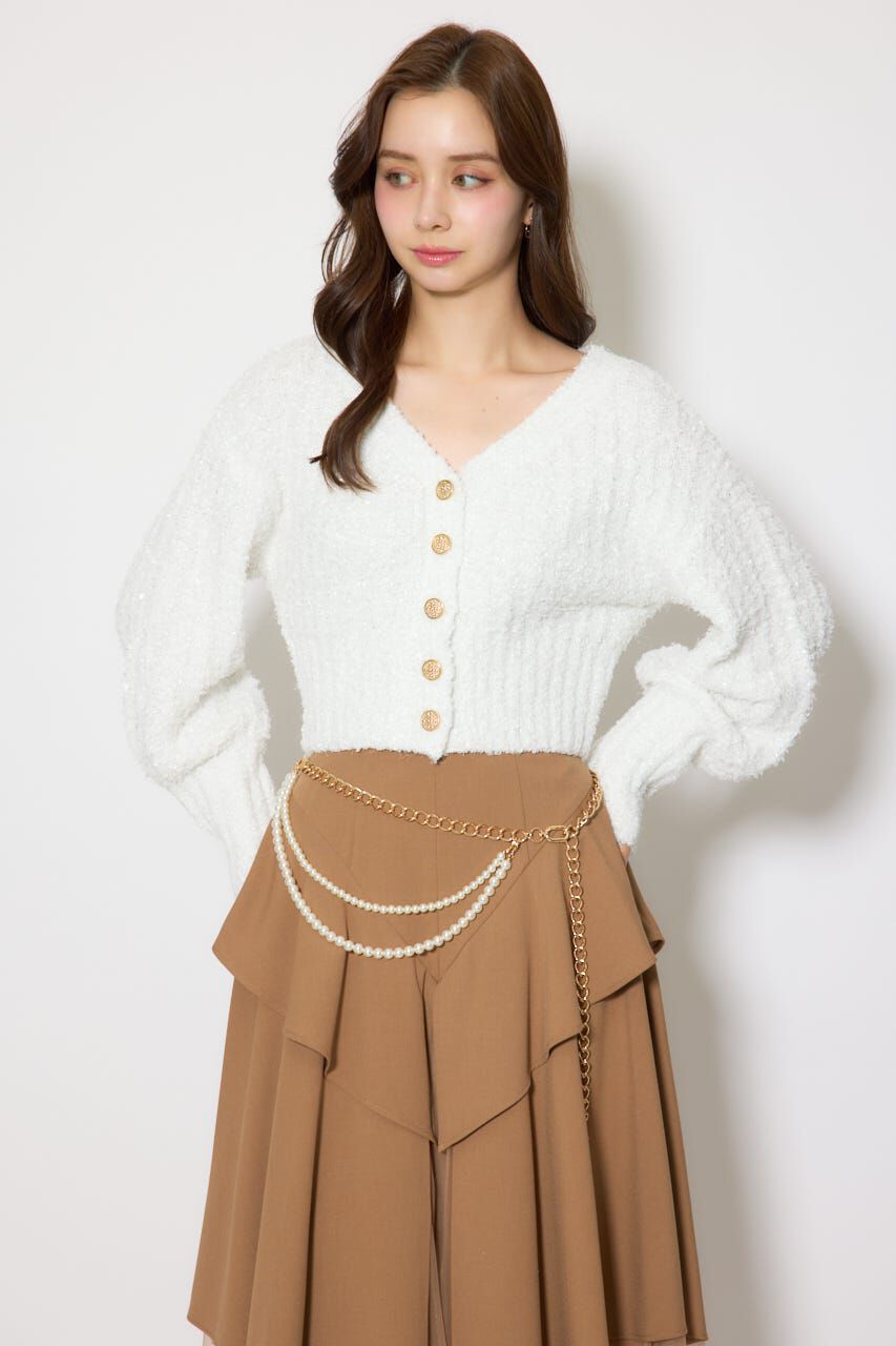 rienda「フェイクパールセットチェーンベルト」|ベルト|