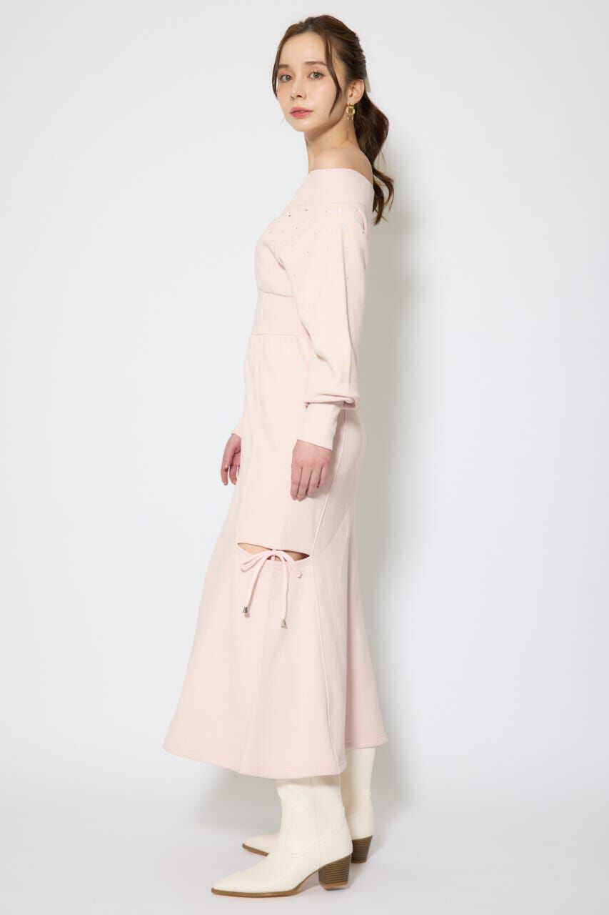 rienda「オフショルダーカッティングマーメイドワンピース」|ワンピース|