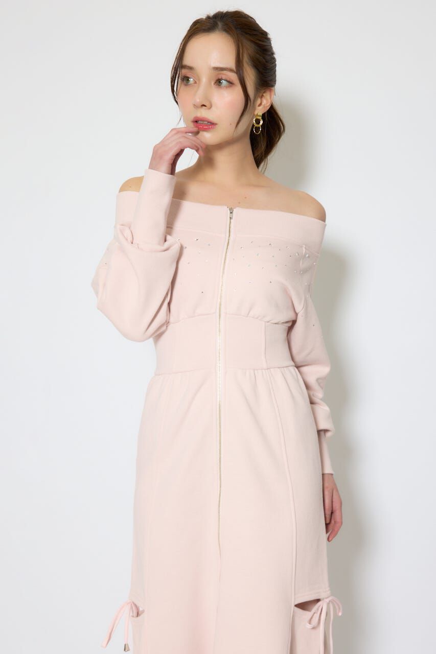 rienda「オフショルダーカッティングマーメイドワンピース」|ワンピース|