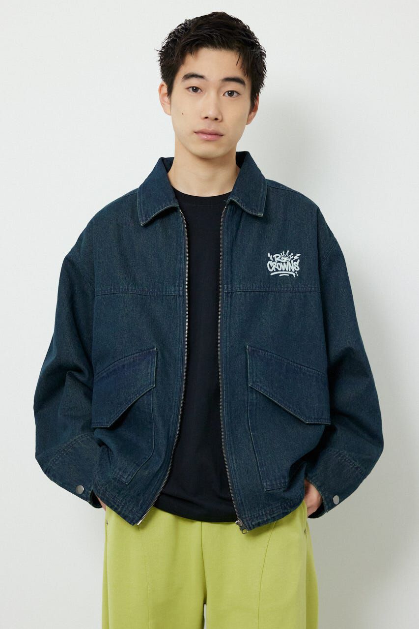 RODEO CROWNS「エンボスロゴデニムジャケット」|デニムジャケット|