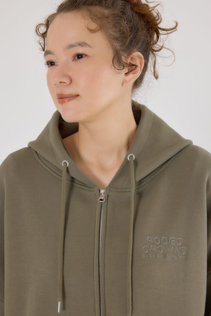 RODEO CROWNS「エンボスBIG ZIPパーカー」|Tシャツ・カットソー|