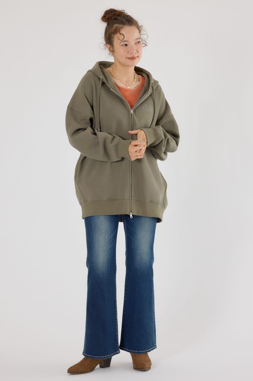 RODEO CROWNS「エンボスBIG ZIPパーカー」|Tシャツ・カットソー|