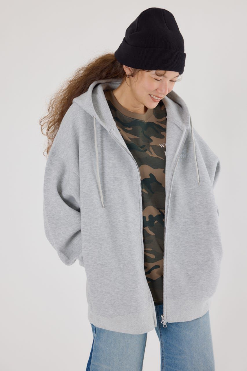 RODEO CROWNS「エンボスBIG ZIPパーカー」|Tシャツ・カットソー|