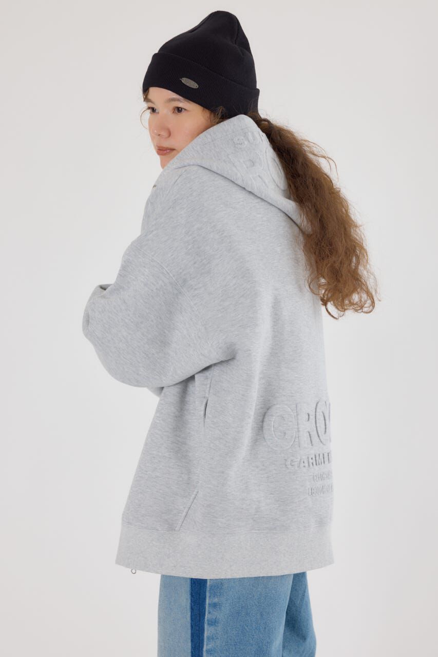 RODEO CROWNS「エンボスBIG ZIPパーカー」|Tシャツ・カットソー|