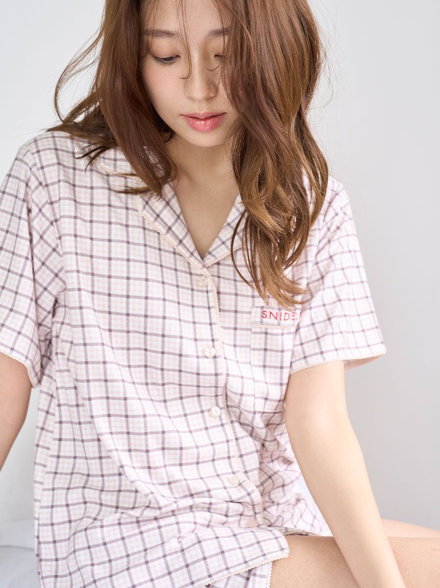 SNIDEL HOME「【Sorbet light】開襟シャツ」|ルームウェア|