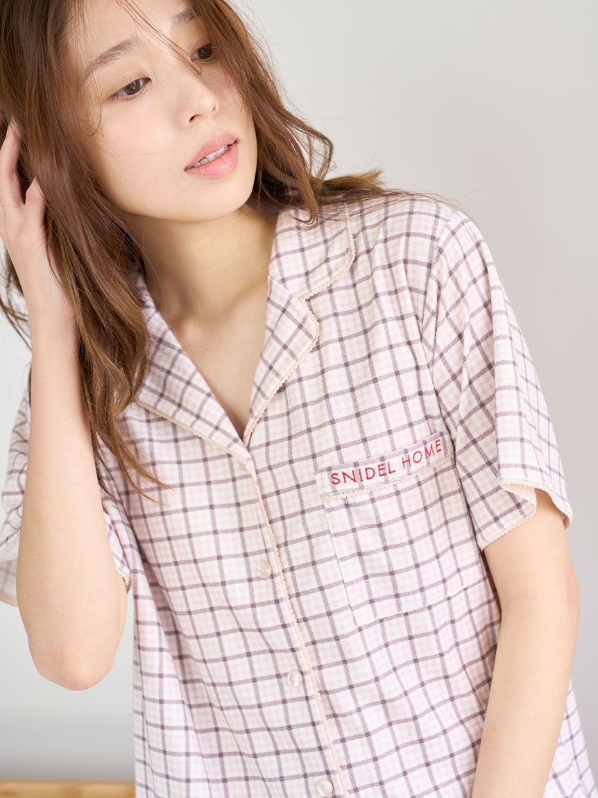 SNIDEL HOME「【Sorbet light】開襟シャツ」|ルームウェア|