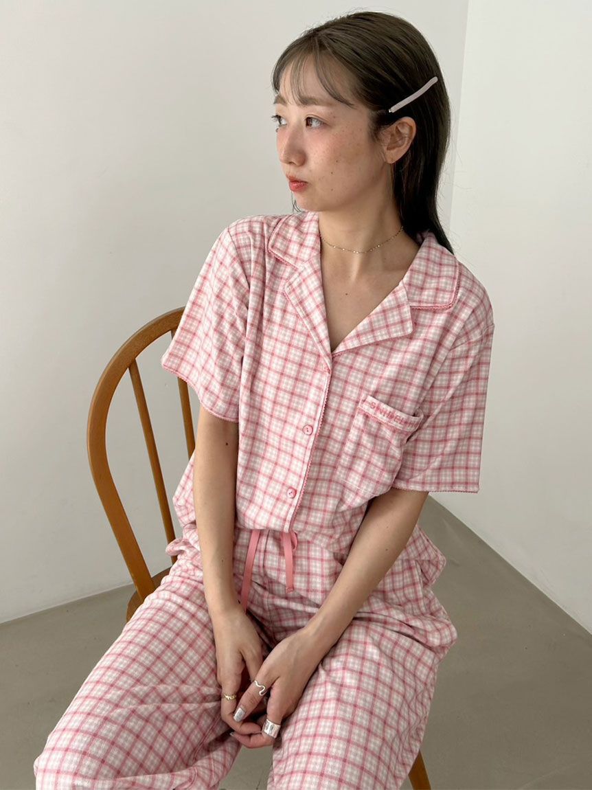 SNIDEL HOME「【Sorbet light】開襟シャツ」|ルームウェア|PNK