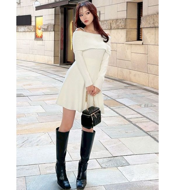 RESEXXY「ストラップミニニットワンピース」|ワンピース|