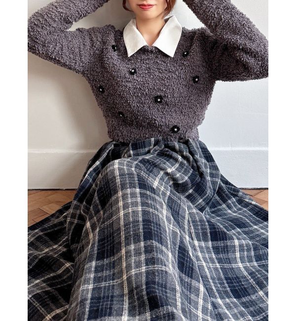 RESEXXY「シャツドッキングニットトップス」|ニット・セーター|