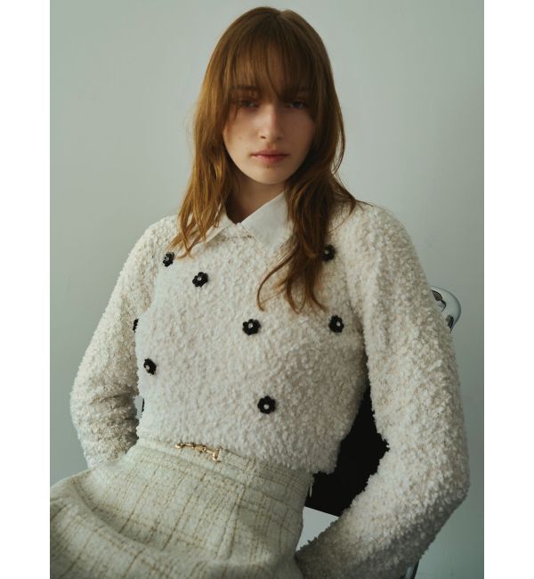 RESEXXY「シャツドッキングニットトップス」|ニット・セーター|