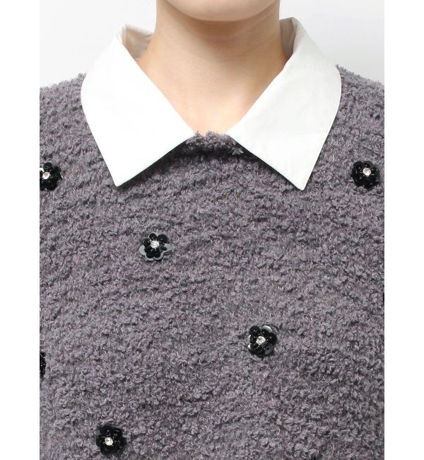 RESEXXY「シャツドッキングニットトップス」|ニット・セーター|