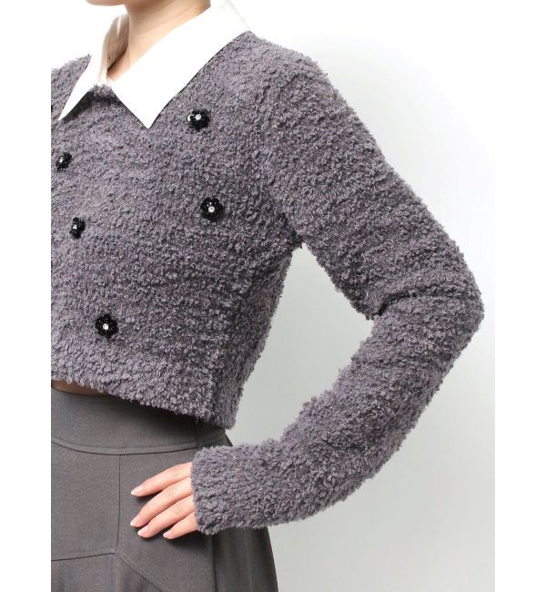 RESEXXY「シャツドッキングニットトップス」|ニット・セーター|