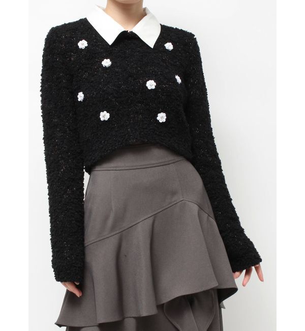 RESEXXY「シャツドッキングニットトップス」|ニット・セーター|