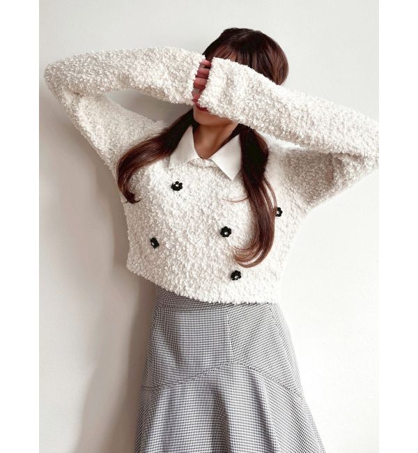 RESEXXY「シャツドッキングニットトップス」|ニット・セーター|