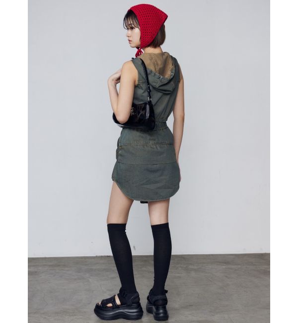 EMODA「ショートボックスフーディタンクトップ」|タンクトップ|