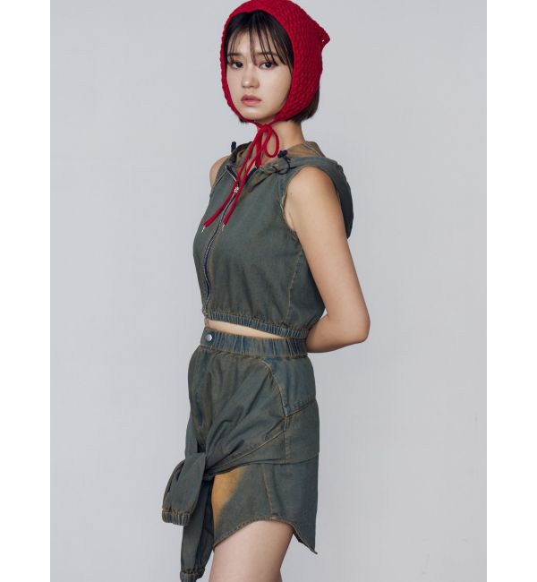 EMODA「ショートボックスフーディタンクトップ」|タンクトップ|