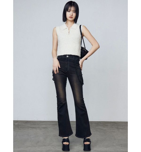 EMODA「フリンジヤーンタンクトップ」|ニット・セーター|