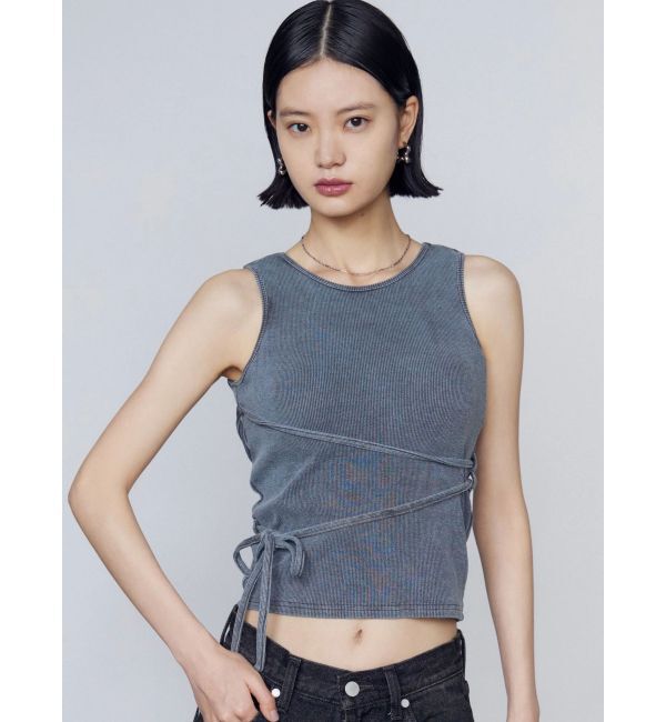EMODA「クロスフィットリボントップ」|Tシャツ・カットソー|グレー