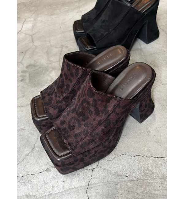 EMODA「カーブヒールラインサンダル」|サンダル|ブラウン