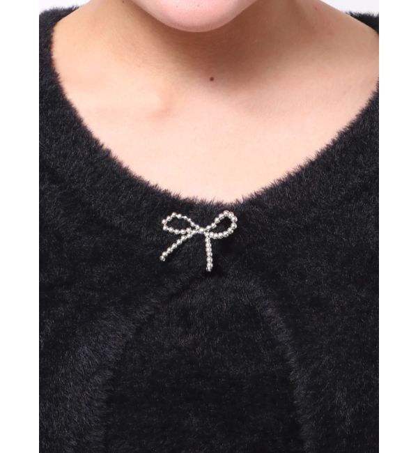 EMODA「リボンチャームシャギーツインニット」|ニット・セーター|