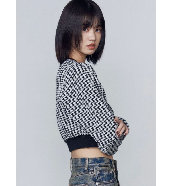 EMODA「ハウンズトゥースツインニット」|ニット・セーター|