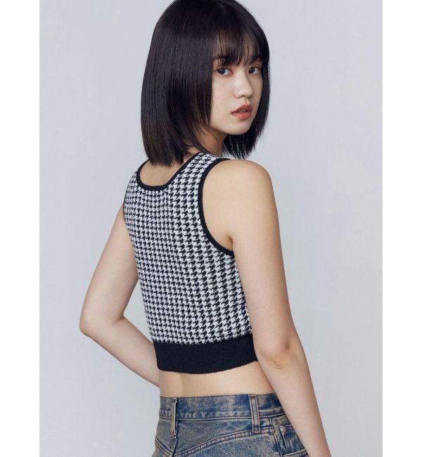 EMODA「ハウンズトゥースツインニット」|ニット・セーター|