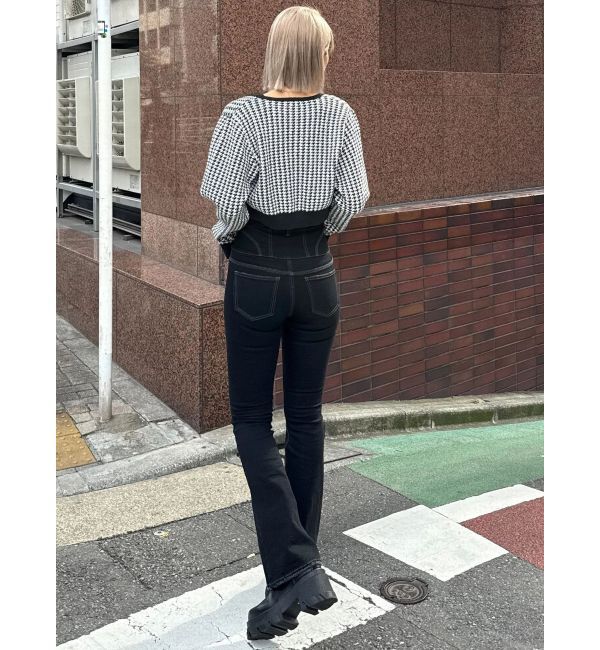 EMODA「ハウンズトゥースツインニット」|ニット・セーター|