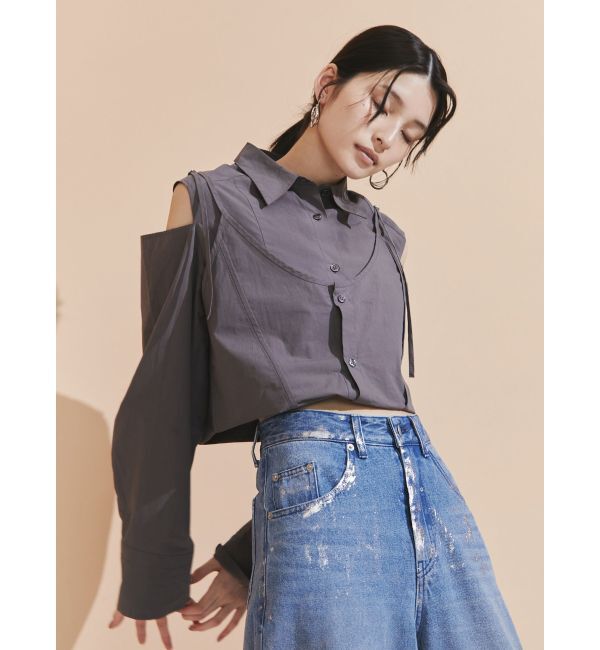 MURUA「ターンバック2wayシャツ」|シャツ・ブラウス|