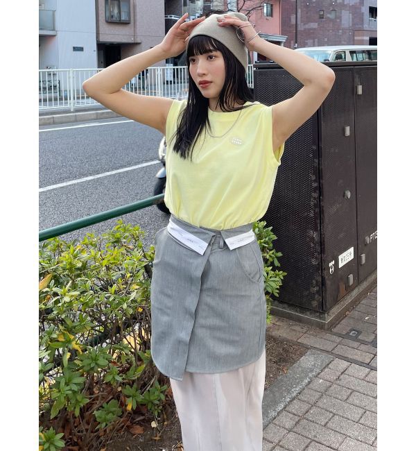 MURUA「ウエストフラップシアーレイヤードスカート」|スカート|