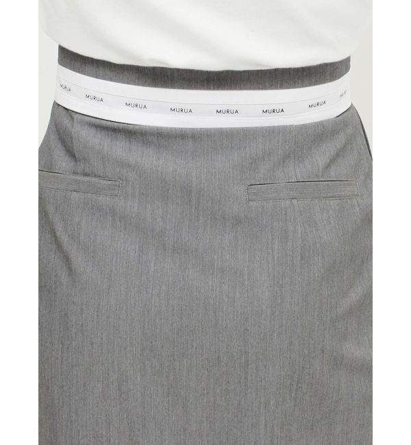 MURUA「ウエストフラップシアーレイヤードスカート」|スカート|