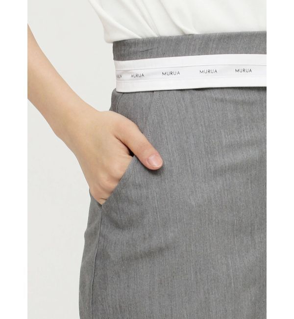 MURUA「ウエストフラップシアーレイヤードスカート」|スカート|