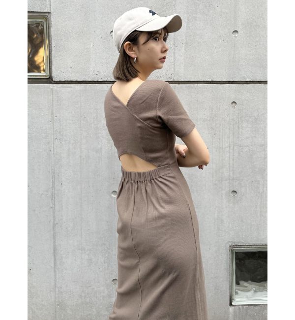 MURUA「アシメネックバックオープンワンピース」|ワンピース|