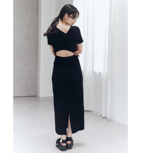 MURUA「アシメネックバックオープンワンピース」|ワンピース|