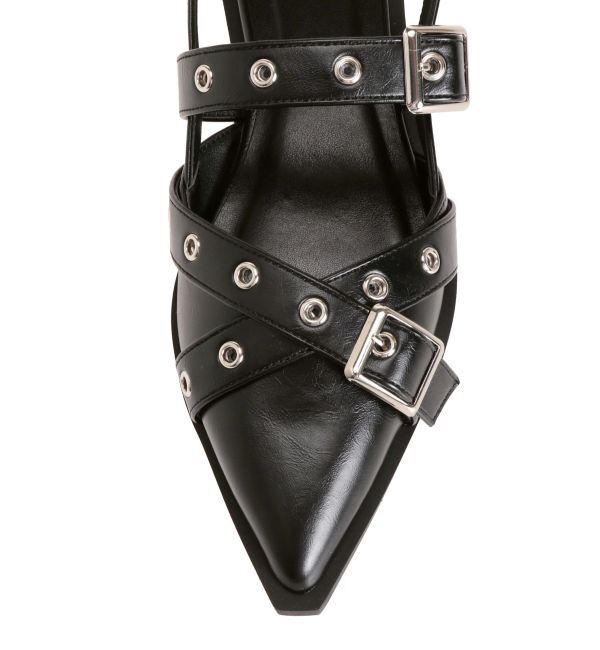 MURUA「ポインテッドベルトパンプス」|パンプス|