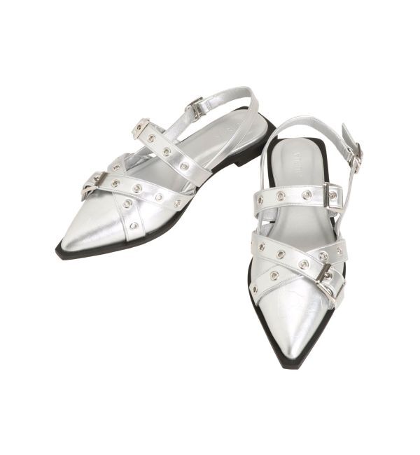 MURUA「ポインテッドベルトパンプス」|パンプス|