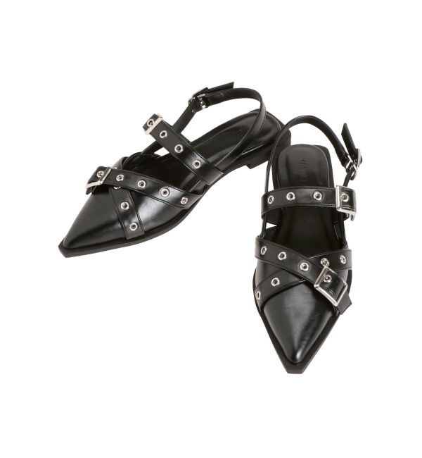 MURUA「ポインテッドベルトパンプス」|パンプス|