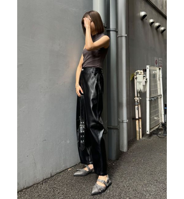 MURUA「ポインテッドベルトパンプス」|パンプス|